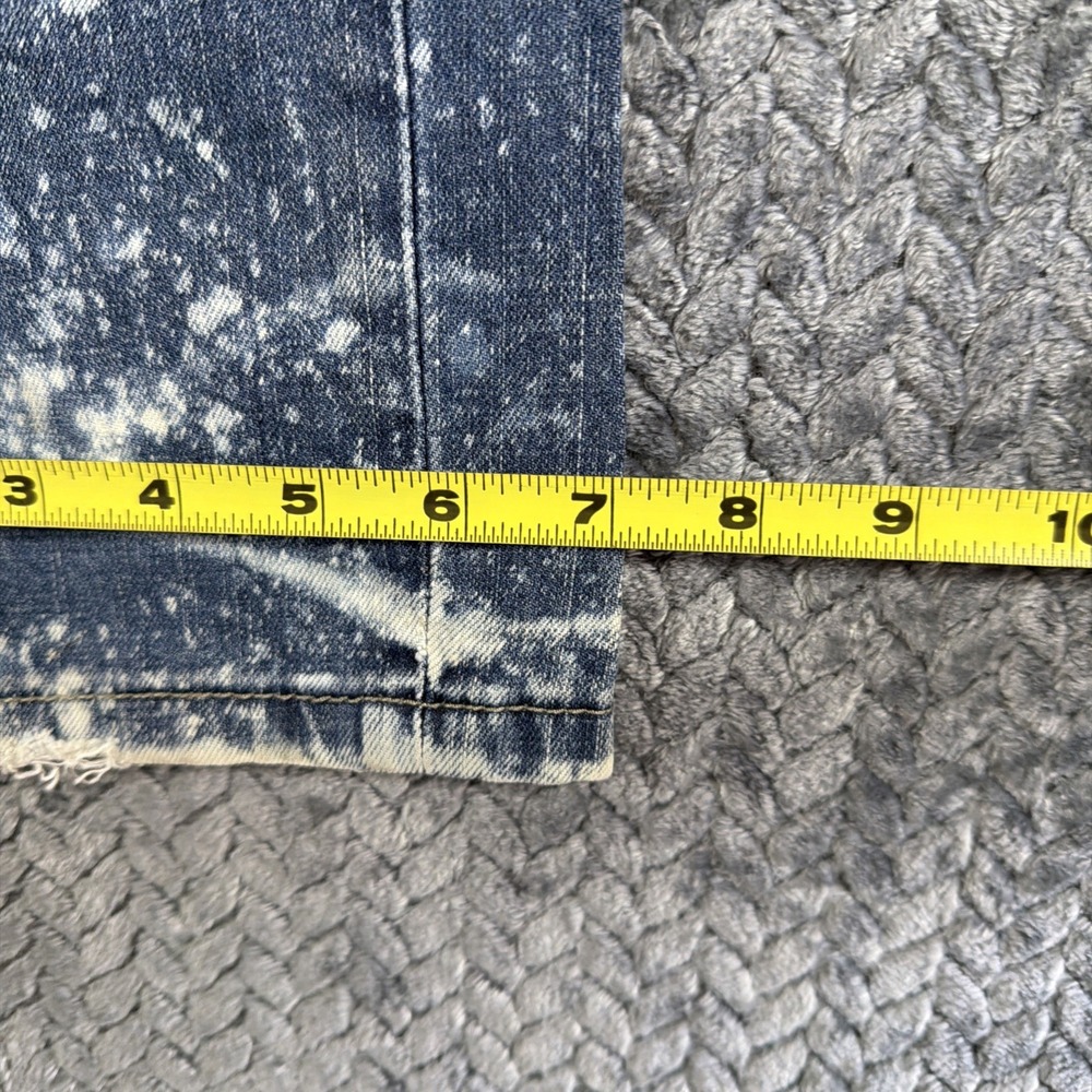 Levis 511 Slim Jeans Mens 34x32 Medium Wash Blue Stretch Denim Stained - Picture 5 of 16